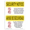 Signmission OSHA Security Sign, 12" H, 18" W, Drugs End Employment Bilingual, Landscape, SN-D-1218-L-11528 OS-SN-D-1218-L-11528 - alternate 1